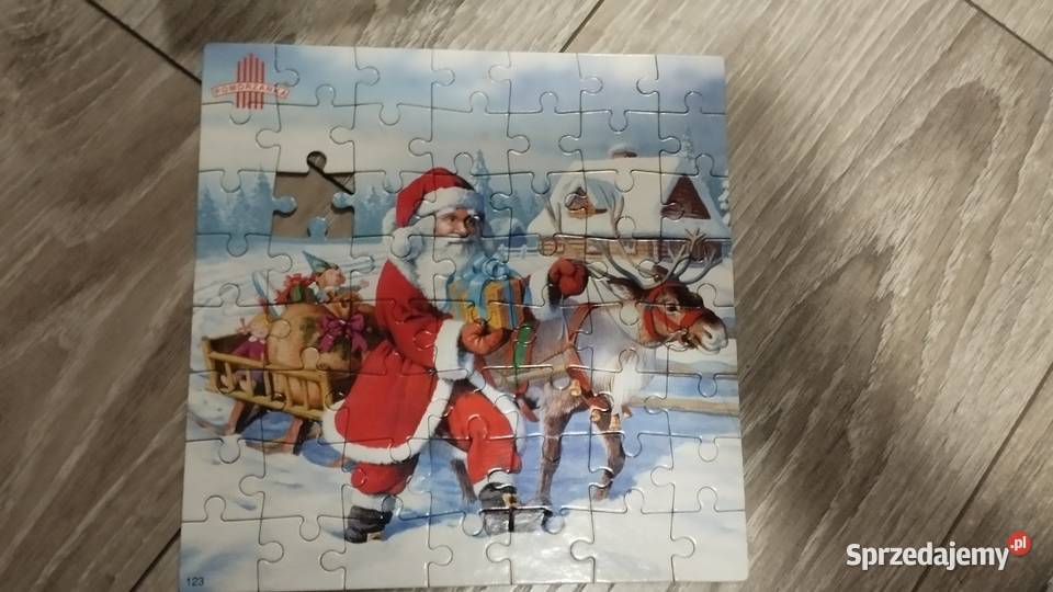puzzle świąteczne Mikołaj 56 elementów sprzedam