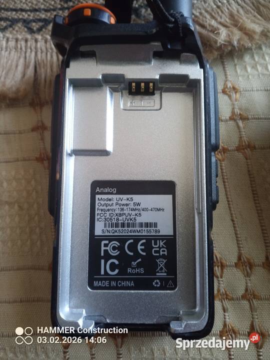 Radio krótkofalarskie QUANSHENG Pozostałe Lubotyń sprzedam