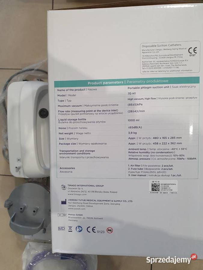 Ssak medyczny elektryczny do odsysania 7EH1 świętokrzyskie Kielce sprzedam
