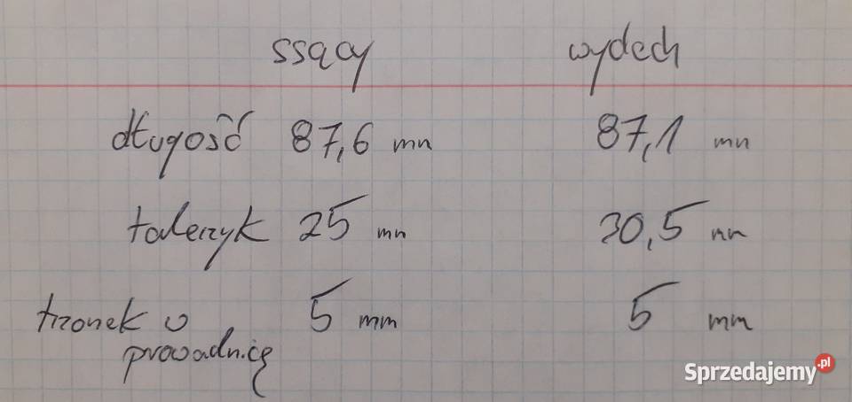 zawory ssace wydechowe głowica Husqvarna tc te Kamienica Polska