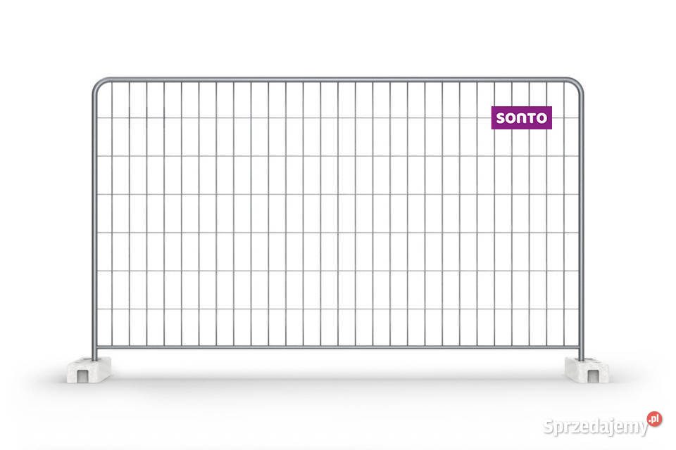 Ogrodzenie budowlane tymczasowe ażurowe owalne