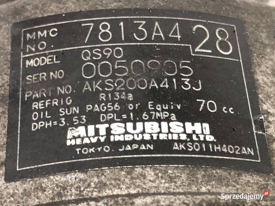 SPRĘŻARKA KLIMATYZACJI MITSUBISHI LANCER VIII Kompresory klimatyzacji