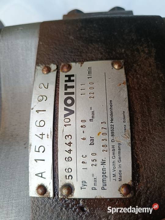 Pompa zębata Voith IPC 680 tłoczkowa IPC 540 nieuszkodzony Krzepice