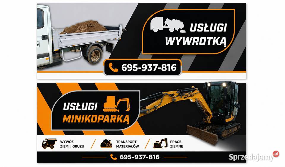 Usługi Minikoparką i wywrotką do 35 t śląskie Wręczyca Wielka