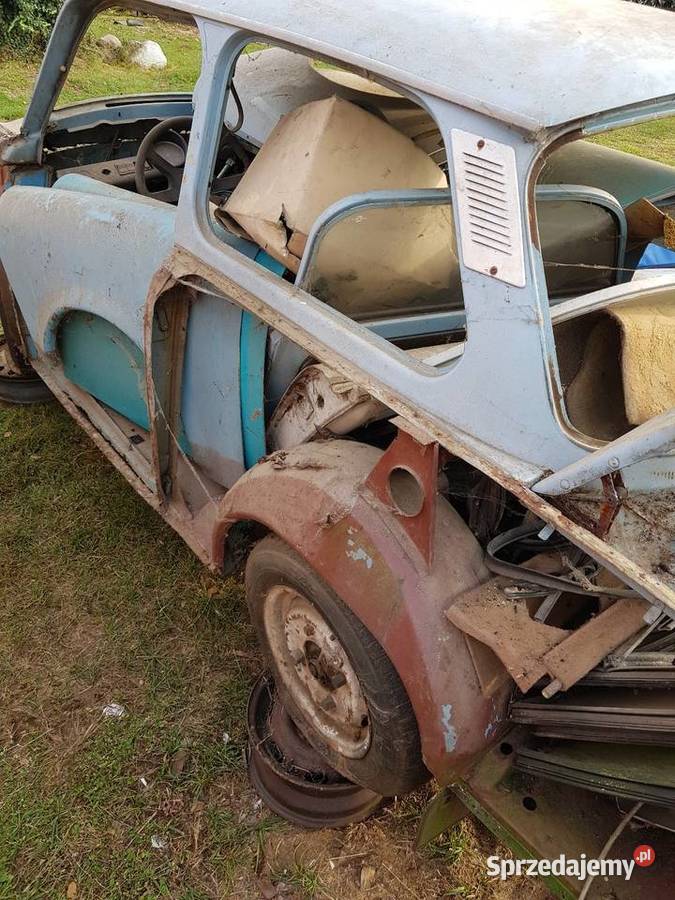 Trabant 601 masa czesci dach silnik skrzynia uszkodzony podkarpackie