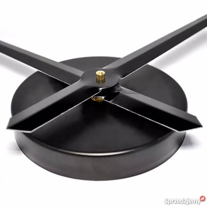 Zegar Ścienny Naklejany CZARNY 3D 63100 Efekt Zegary sprzedam