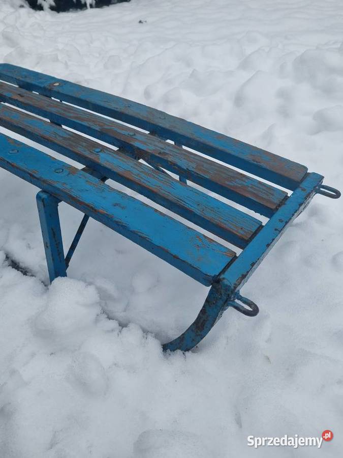Sanki metalowe wygodne duże żeliwne z okresu PRL Lublin