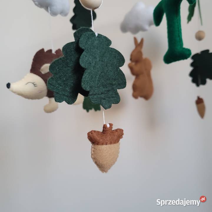 Karuzela do łóżeczka leśne zwierzęta lisek jeż Dla niemowląt Częstochowa