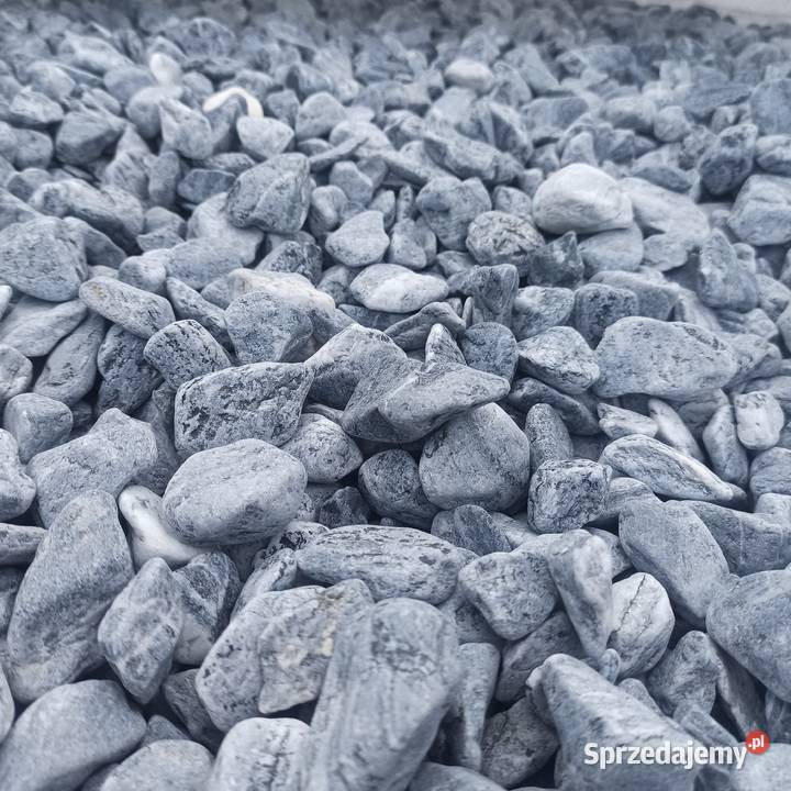 Otoczak Silver kamień szary biały ozdobny Bianco Żwir i kamienie
