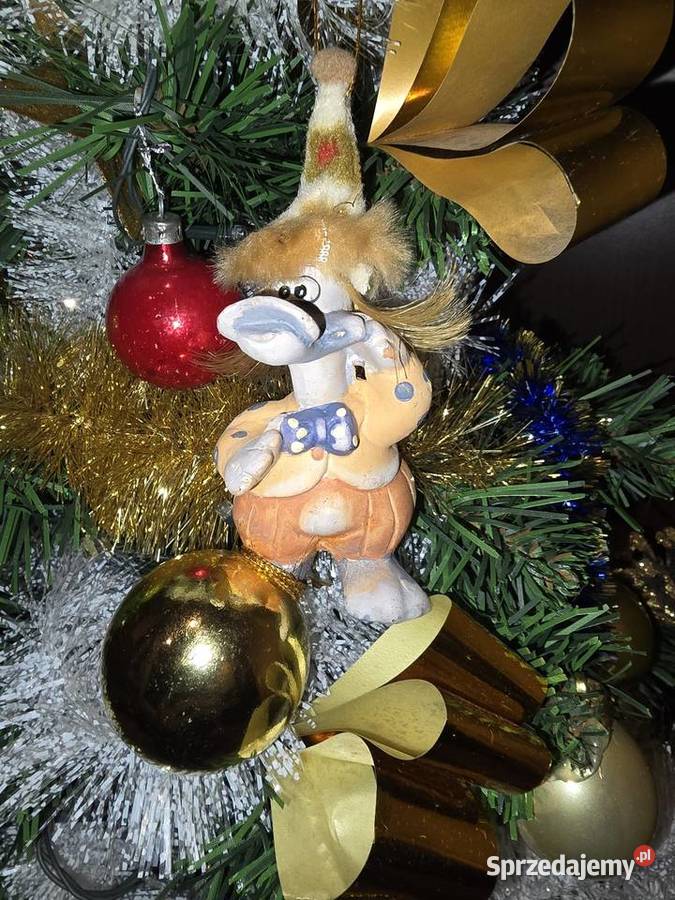 Figurka kaczor z bombką ozdoba na choinkę Sosnowiec