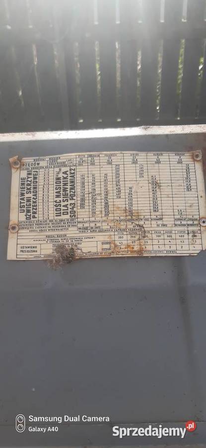 Siewnik poznaniak 27m nieuszkodzony