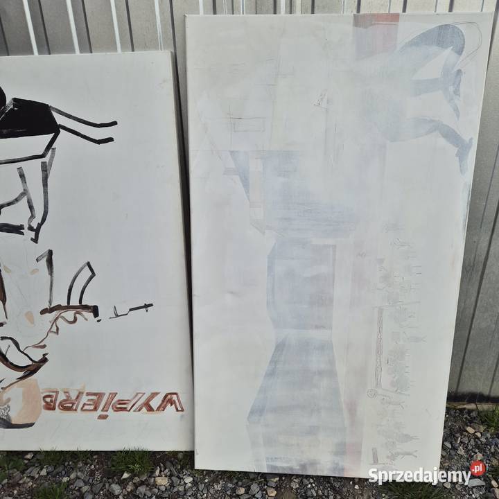 Dwa duże blejtramy 140x80 i 130x100 2 sztuki