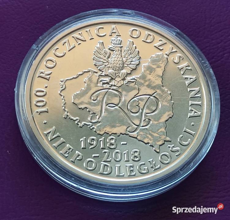 Moneta 100 Rocznica Odzyskania Niepodległości Pruszków sprzedam