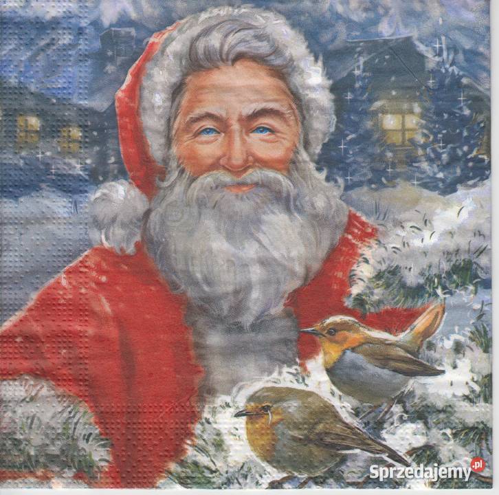 Dekupaż serwetki Boże Narodzenie Święta Mikołaj świętokrzyskie Skarżysko-Kamienna sprzedam