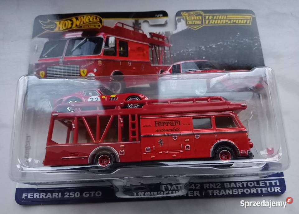 Hot Wheels Ferrari 250 GTO Fiat 642 Team śląskie Jaworzno