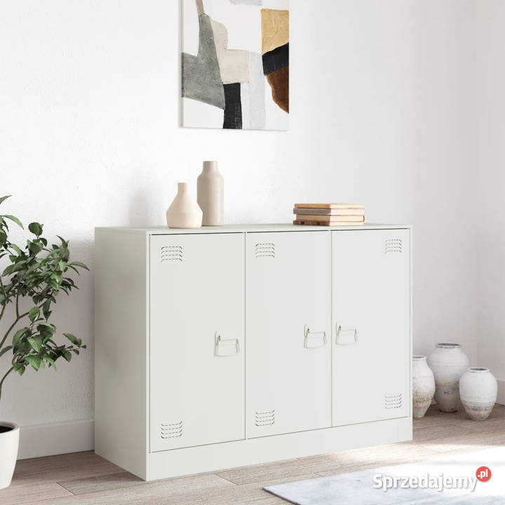 Szafka biała 99x39x73 stal WM841726 mazowieckie Warszawa