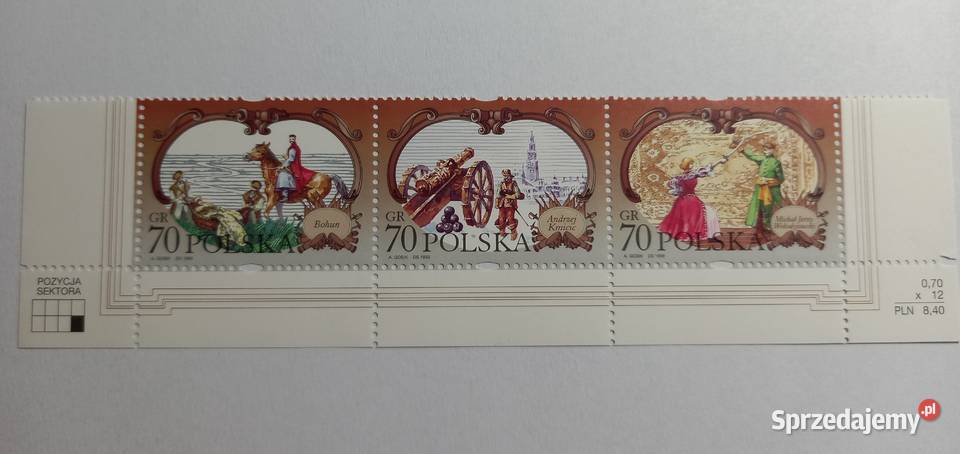 46074612 Bohaterowie Trylogii pasek dół 1999r Poznań sprzedam