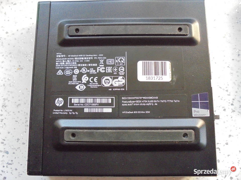 HP EliteDesk 800 G2 Mini i5 6500T 512GB SSD M2 Micro Tower mazowieckie Warszawa