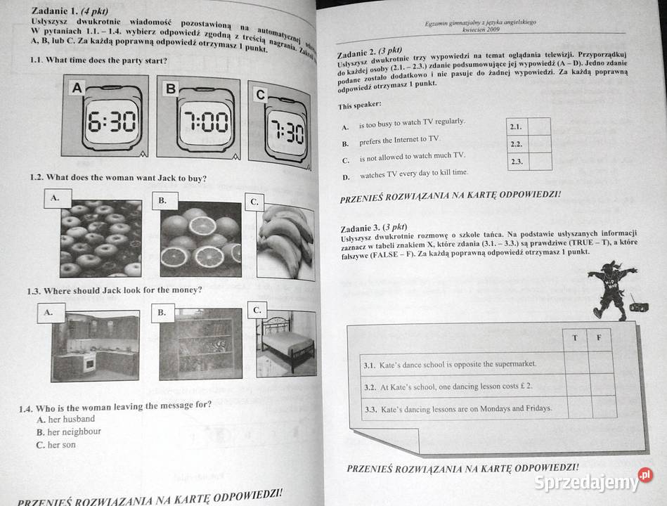 Egzamin Gimnazjalny Język angielski Oryginalne lubelskie