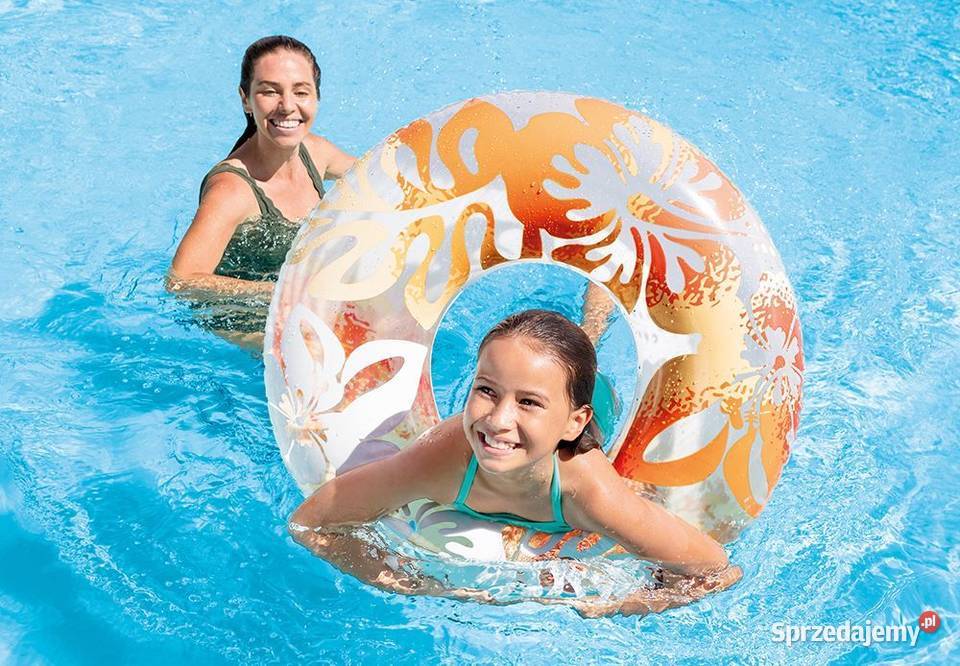 Koło dmuchane do pływania HAWAJSKIE KWIATY o Poznań