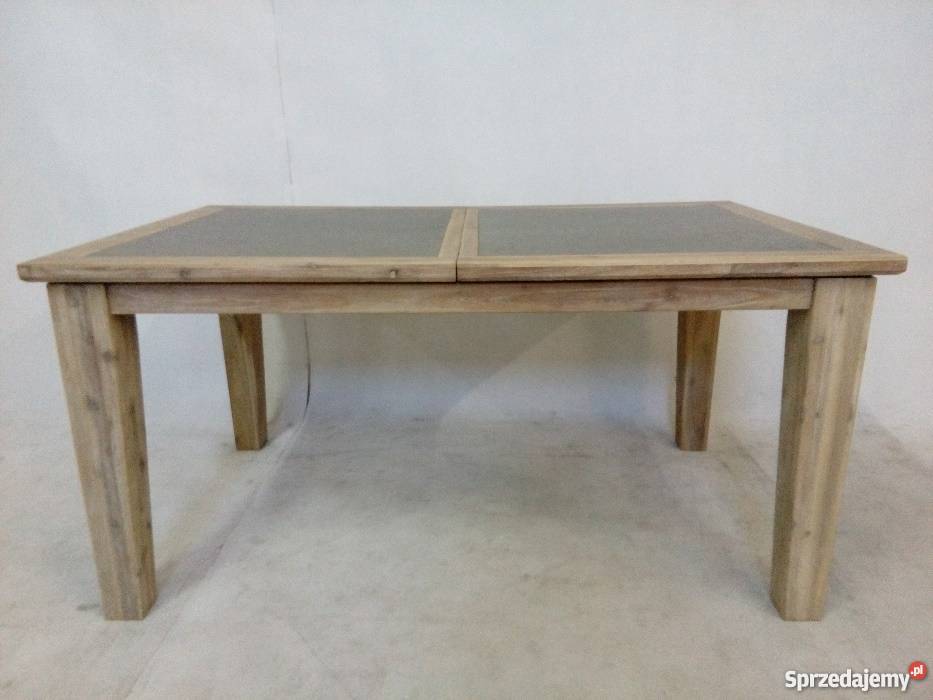 Nowoczesny stół drewniany z szarym blatem Xooon 100cm Opole