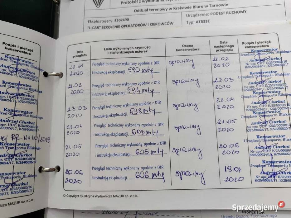 Podest ruchomy zwyżka podnośnik koszowy Snorkel Dębica