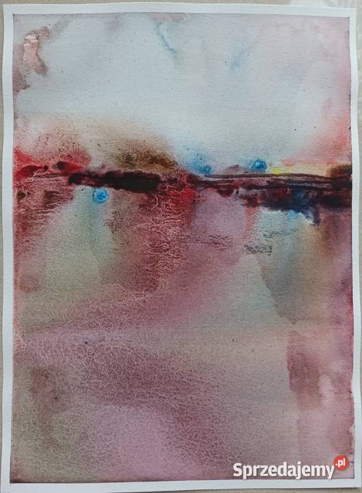 Akwarela ok21 x 285 Obraz pt Horyzont Oryginał Malarstwo Malarstwo Katowice