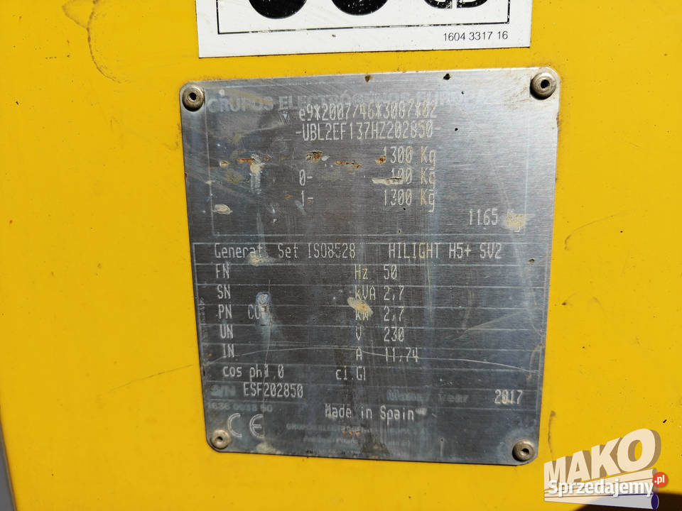 Wieża oświetleniowa Atlas Copco Hilight H5 SV2 Ostrowiec Świętokrzyski