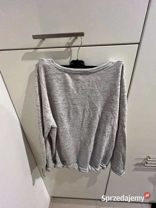 Subtelna szara bluza z napisem CA L