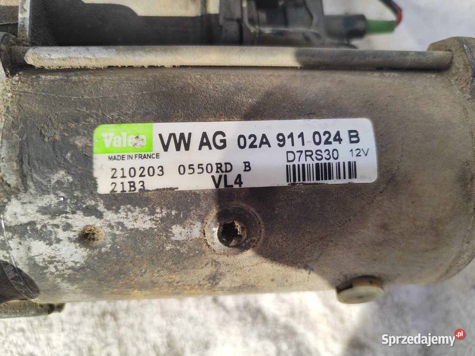 Rozrusznik silnika 19TDI Audi VW Seat Skoda Rok produkcji 2022 Krzyż Wielkopolski sprzedam