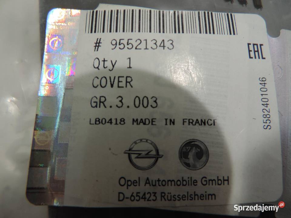 OPEL MOVANO B KLAPKA WLEWU PALIWA NOWA ADBLUE kujawsko-pomorskie