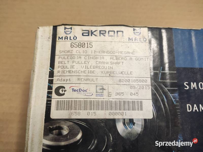Koło pasowe Akron 658015 śląskie Tychy