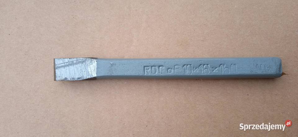 Przecinak płaski ręczny kuty RDCa 10x16x150 PRL lubelskie Lublin