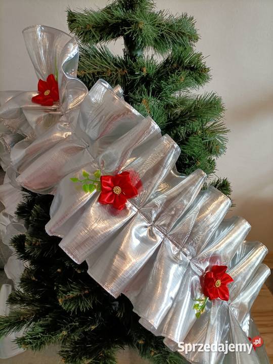 Girlanda na choinkę łańcuch choinkowy organza 1m Cieszyn