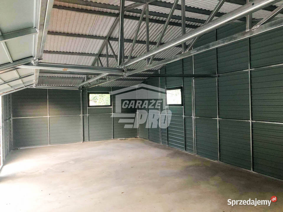 Garaż blaszany 10x5 2x Brama drzwi 2x okno GP144 50m2 Jastrzębie-Zdrój