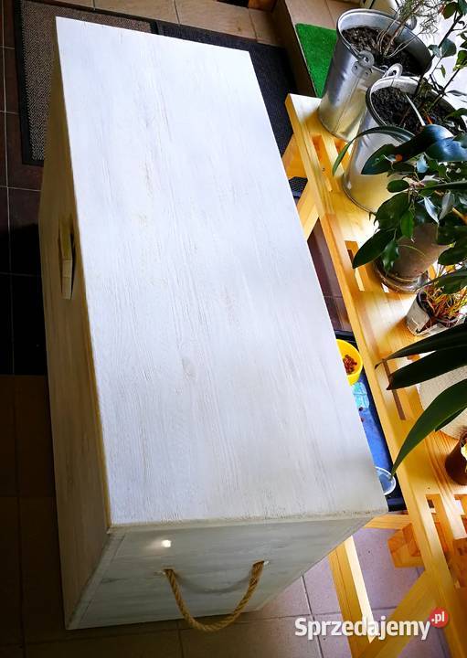 Skrzynia rustykalna siedzisko kufer ławka Radków