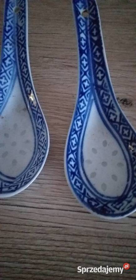 Chińskie Łyżki porcelanowe prl Porcelana i szkło sprzedam
