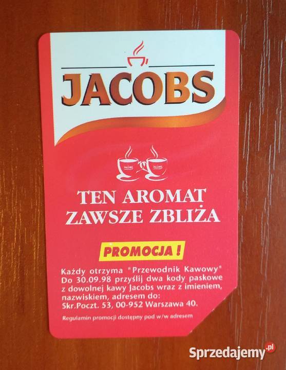 JACOBS CZERWONY TEN AROMAT ZAWSZE ZBLIŻA Piszczac