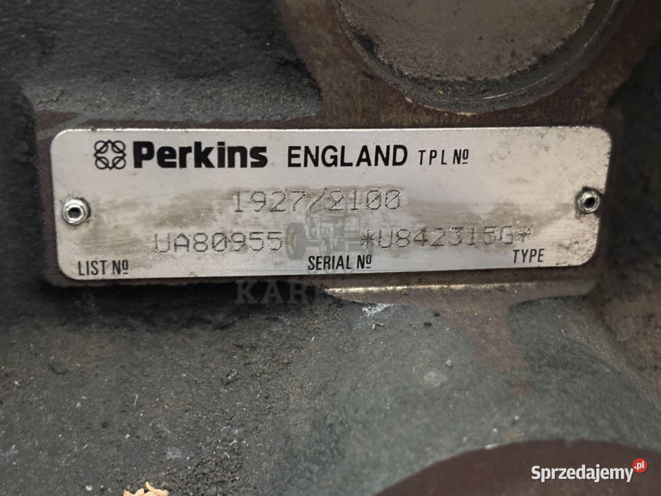 Perkins UA80955 19272200 Silnik CZĘŚĆI Jastrzębniki