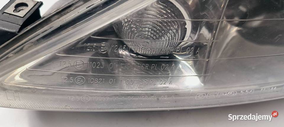 LAMPA LEWA PRZÓD PEUGEOT 206 XR Lipno