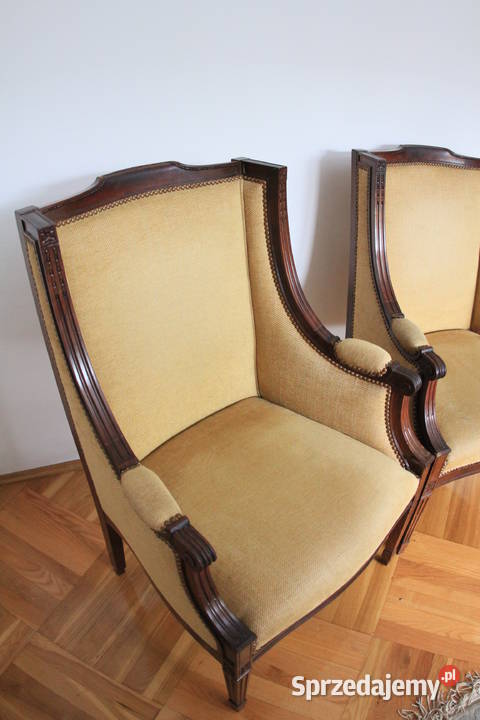 Komplet foteli PIĘKNY STYL stan Fotele i pufy Góra