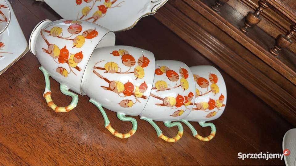 Filiżanka bez spodka Royal Stafford 19301940r Porcelana i szkło