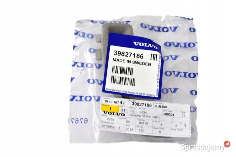 VOLVO XC60 przednia lewa przelotka pasa bezpie Akcesoria samochodowe Bielany Wrocławskie sprzedam