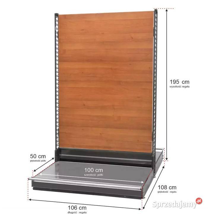 Regał sklepowy WANZL dwustronny H195 L106 bez podkarpackie Chmielów sprzedam