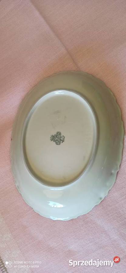 Patera Ilmenau Turyngia Made in Germany Ecru Porcelana i szkło pomorskie