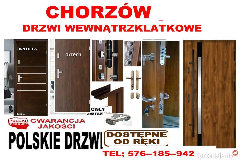 Drzwi z montażem RĘKI zewnętrzne akustyczne Chorzów