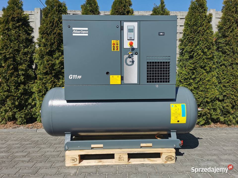 2016r 11kw Sprężarka śrubowa ATLAS COPCO G11FF Pozostałe Borzęcice