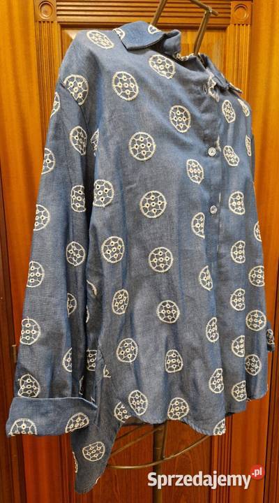 Damska KOSZULA jakby jeansowa z haftem XXL nowa Lublin