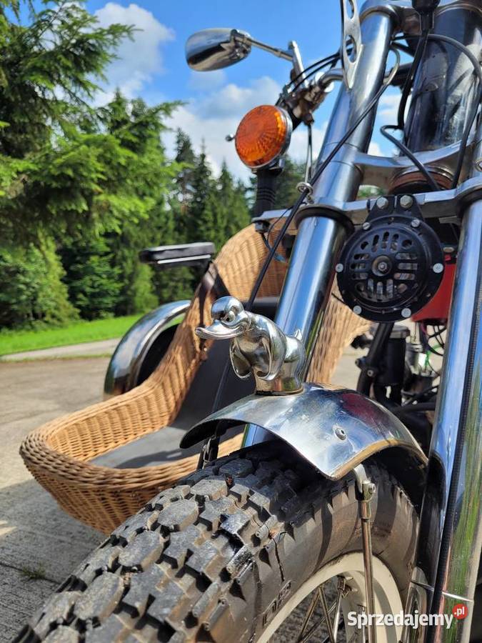 Motocykl wynalazek z wózkiem bocznym sprzedam