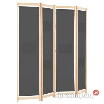 vidaXL Parawan 4panelowy szary 160x170x4 mazowieckie Warszawa